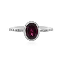 Rhodolite Silver Ring