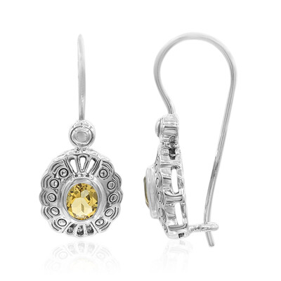 Citrine Silver Earrings