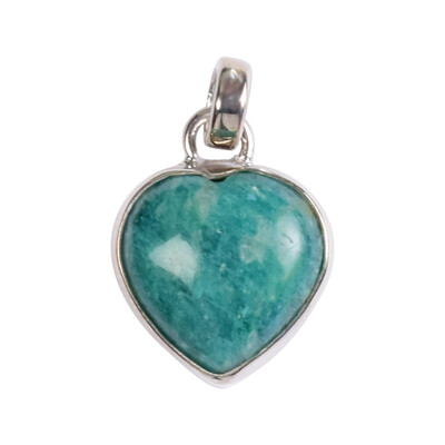 Amazonite Silver Pendant