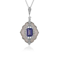 14K AAA Tanzanite Gold Necklace (CIRARI)