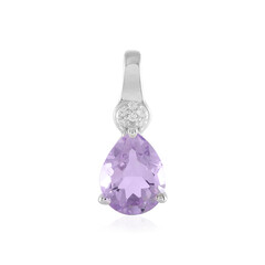 Rose de France Amethyst Silver Pendant