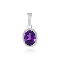 Moroccan Amethyst Silver Pendant