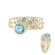 9K Swiss Blue Topaz Gold Ring (Ornaments by de Melo)