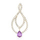 9K Ceylon Purple Sapphire Gold Pendant