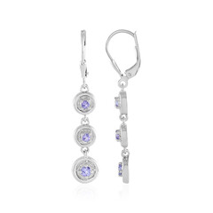 Tanzanite Silver Earrings