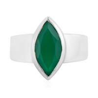 Green Onyx Silver Ring