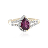 9K Magenta Garnet Gold Ring