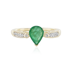 9K Zambian Emerald Gold Ring