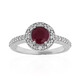 Kenyan Ruby Silver Ring