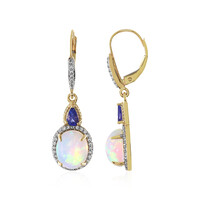 9K Welo Opal Gold Earrings (Adela Gold)