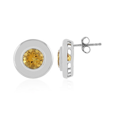 Citrine Silver Earrings (MONOSONO COLLECTION)