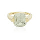 Green Amethyst Silver Ring