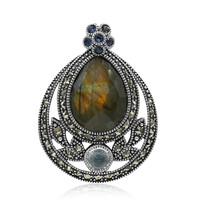 Labradorite Silver Pendant (Annette classic)