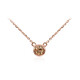 18K VS1 Argyle Rose De France Diamond Gold Necklace (Annette)