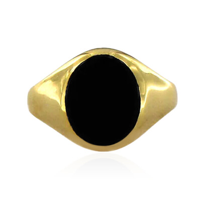 Black Onyx Silver Ring