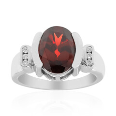 Mozambique Garnet Silver Ring