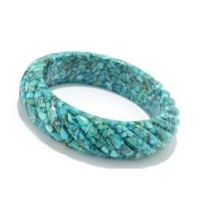 Turquoise Mosaic Bangle (Dallas Prince Designs)