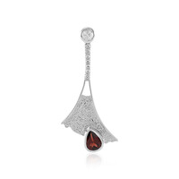 Mozambique Garnet Silver Pendant