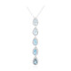 Sky Blue Topaz Silver Necklace