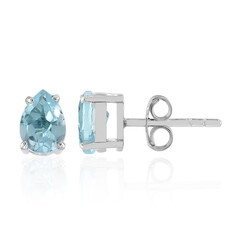 Sky Blue Topaz Silver Earrings