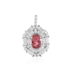 Pink Tourmaline Silver Pendant(Adela Silber)