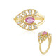 Unheated Ceylon Pink Sapphire Silver Ring