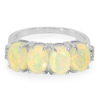 Indonesian Opal Silver Ring