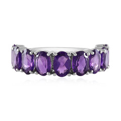 Zambian Amethyst Silver Ring