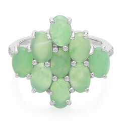 Imperial Chrysoprase Silver Ring