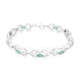 Zambian Emerald Silver Bracelet