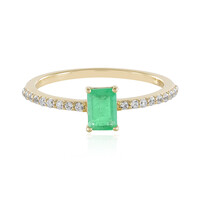 9K Colombian Emerald Gold Ring