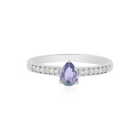 Unheated Tanzanite Silver Ring