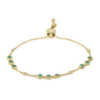 18K AAA Zambian Emerald Gold Bracelet (CIRARI)