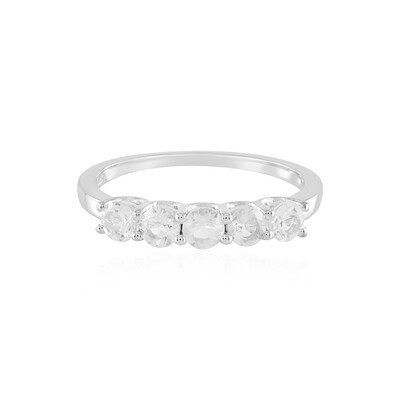 White Topaz Silver Ring