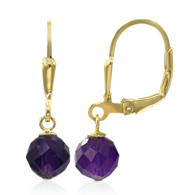 Amethyst Silver Earrings