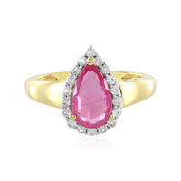 Madagascar Pink Sapphire Silver Ring