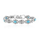 Sleeping Beauty Turquoise Silver Bracelet (Desert Chic)