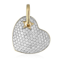 14K SI1 (G) Diamond Gold Pendant