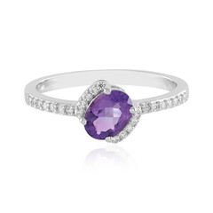 Moroccan Amethyst Silver Ring