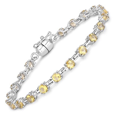 Citrine Silver Bracelet