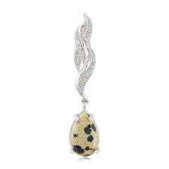 Dalmatian Jasper Silver Pendant