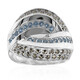 Swiss Blue Topaz Silver Ring (Annette classic)