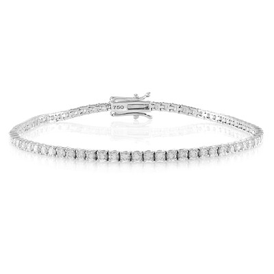 18K SI1 (H) Diamond Gold Bracelet (de Melo)