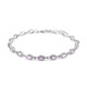 Bolivian Amethyst Silver Bracelet