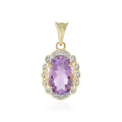 Rose de France Amethyst Silver Pendant