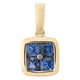 9K Blue Sapphire Gold Pendant