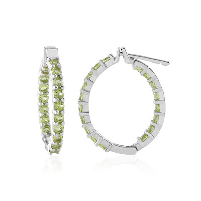 Peridot Silver Earrings