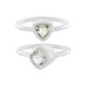 Green Amethyst Silver Ring (MONOSONO COLLECTION)