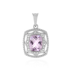 Rose de France Amethyst Silver Pendant