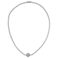 Zircon Silver Necklace